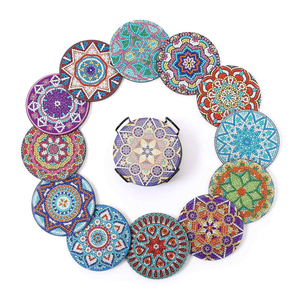 Mandalas 12-pack - Diamond Painting Coasters