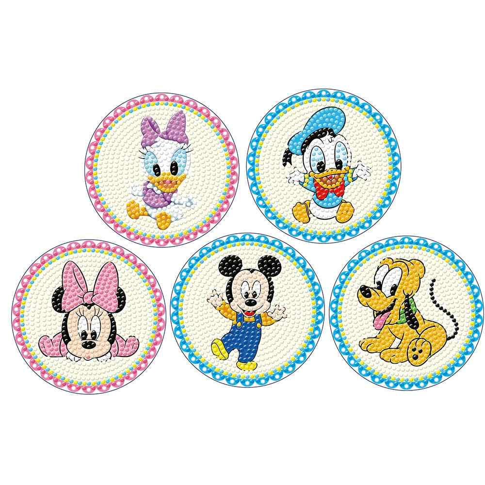 Disney 5-pack - Diamond Painting Coasters