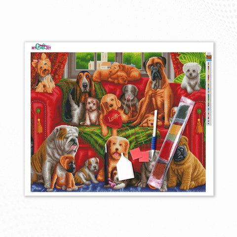 Love My Dogs - Artist Choice DIY Diamond Painting Kit