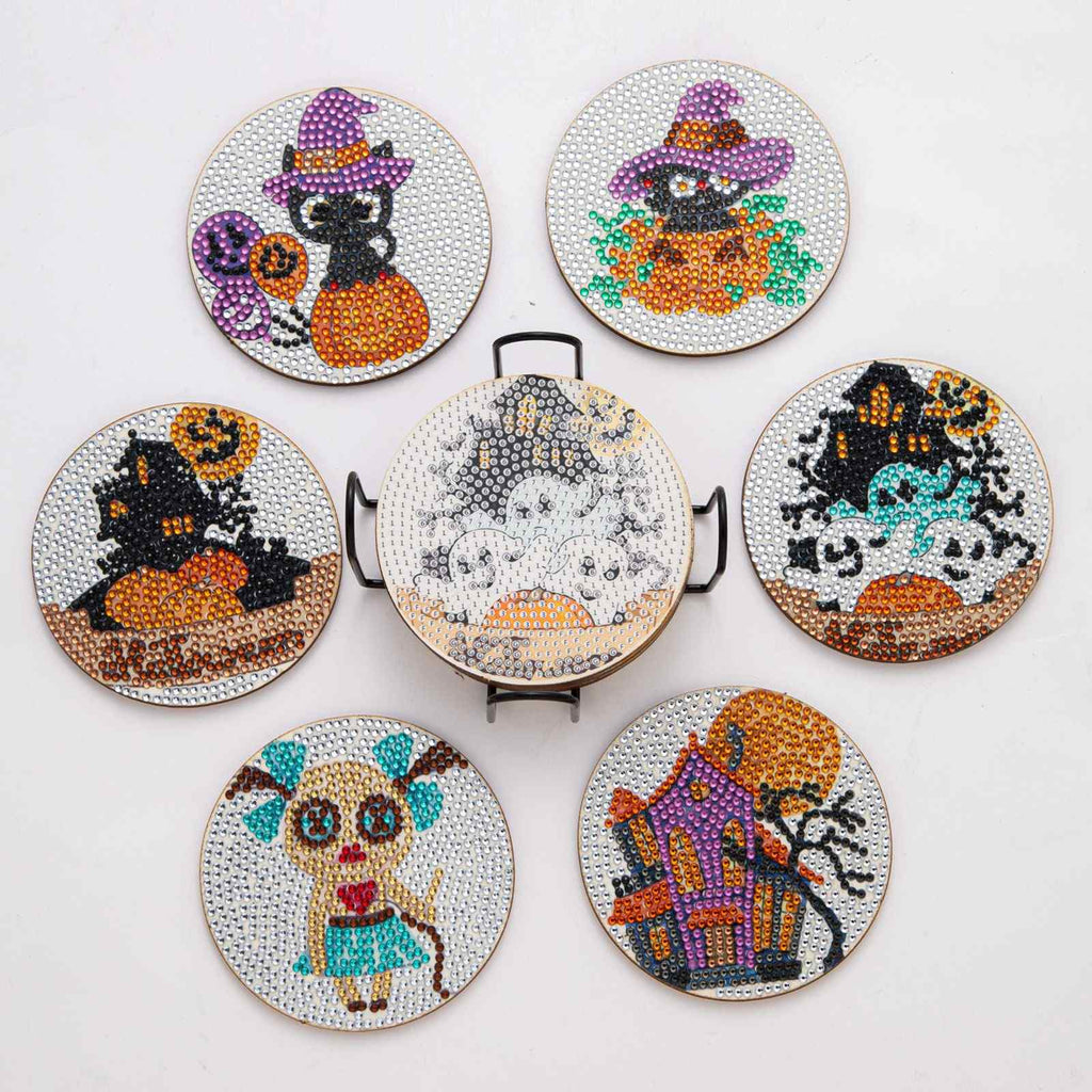 Halloween 6-pack - Diamond Painting Coasters